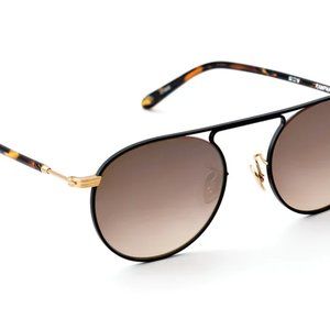 KREWE Rampart Matte Black + Honey Polarized Sunglasses